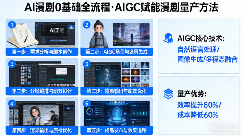 AI漫剧0基础全流程，快速掌握AIGC赋能的漫剧量产方法-云学当下