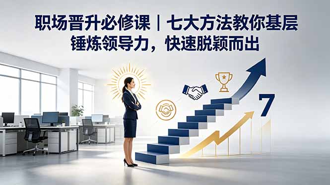 付费文章：职场晋升必修课｜七大方法教你基层锤炼领导力，快速脱颖而出云学当下-创业资源网-知予轻创网-资源整合-互联网创业课程云学当下