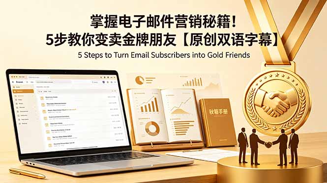 掌握电子邮件营销秘籍!5步教你变卖金牌朋友【原创双语字幕】云学当下-创业资源网-知予轻创网-资源整合-互联网创业课程云学当下