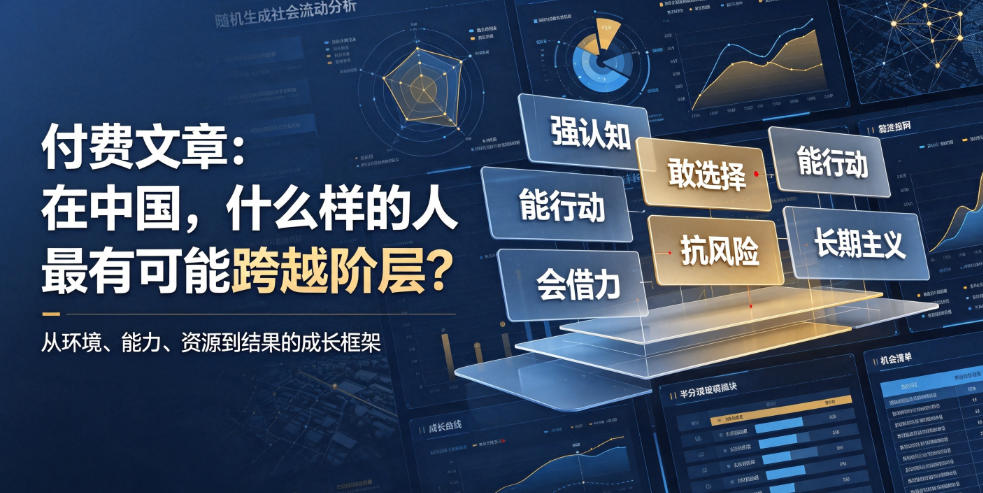 付费文章:在中国,什么样的人最有可能跨越阶层?云学当下-创业资源网-知予轻创网-资源整合-互联网创业课程云学当下