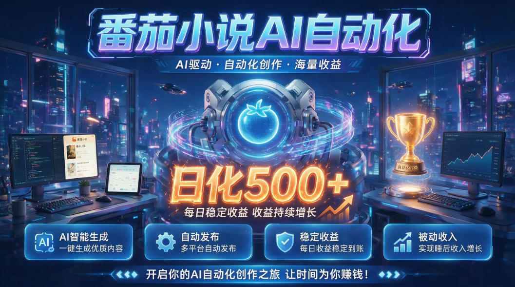 小白可做番茄AI，居家轻创业，每日稳赚500➕，普通人低门槛轻松线上增收【揭秘】云学当下-创业资源网-知予轻创网-资源整合-互联网创业课程云学当下