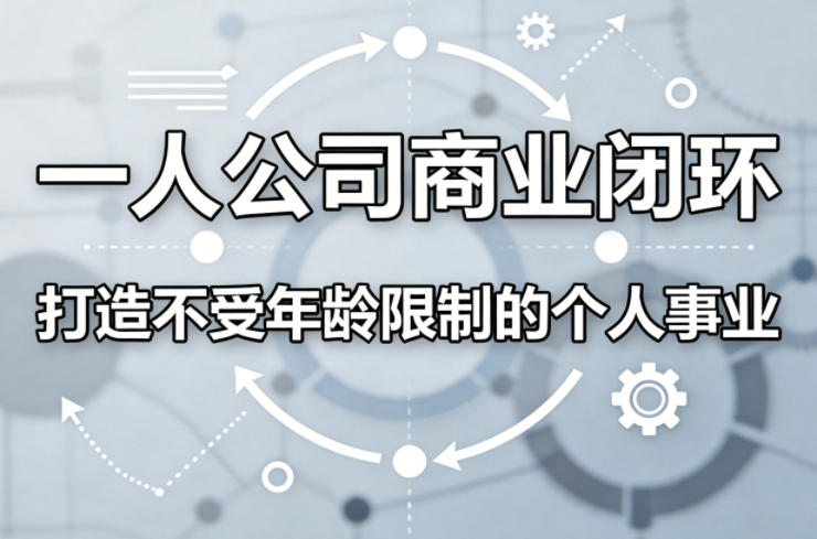 一人公司商业闭环，打造一份不受年龄限制的个人事业-云学当下