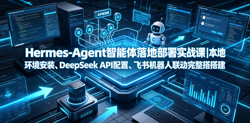 Hermes-Agent智能体落地部署实战课|本地环境安装、DeepSeek API配置、飞书机器人联动完整搭建教程云学当下-创业资源网-知予轻创网-资源整合-互联网创业课程云学当下