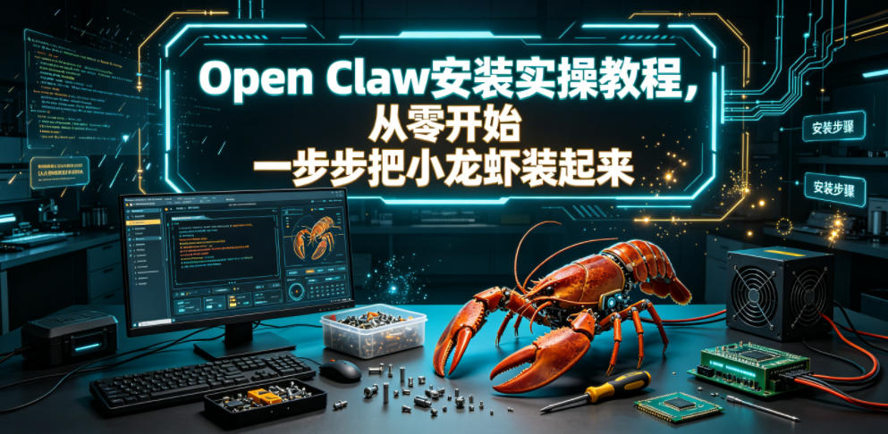 Open Claw安装实操教程,从零开始一步步一步步把小龙虾装起来云学当下-创业资源网-知予轻创网-资源整合-互联网创业课程云学当下