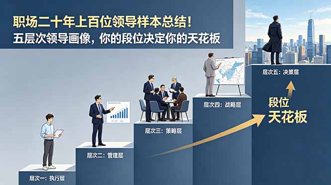 付费文章:职场二十年上百位领导样本总结!五层次领导画像,你的段位决定你的天花板云学当下-创业资源网-知予轻创网-资源整合-互联网创业课程云学当下