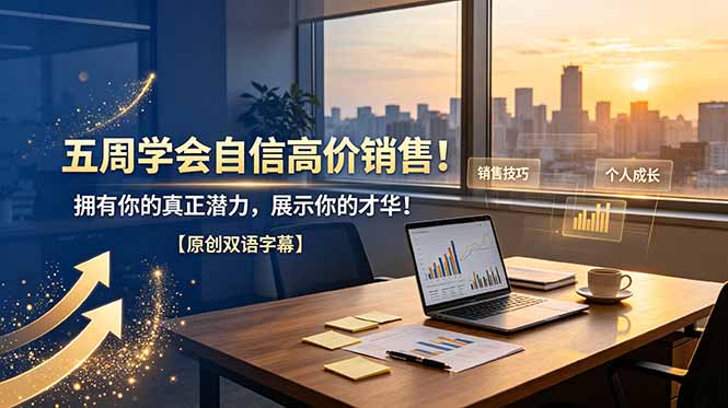 五周学会自信高价销售！拥有你的真正潜力，展示你的才华！【原创双语字幕】云学当下-创业资源网-知予轻创网-资源整合-互联网创业课程云学当下