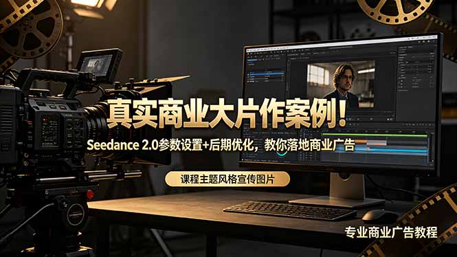 真实商业大片作案例!Seedance 2.0参数设置+后期优化,教你落地商业广告云学当下-创业资源网-知予轻创网-资源整合-互联网创业课程云学当下