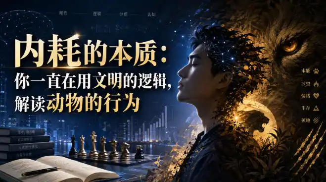 付费文章：内耗的本质：你一直在用文明的逻辑，解读动物的行为云学当下-创业资源网-知予轻创网-资源整合-互联网创业课程云学当下