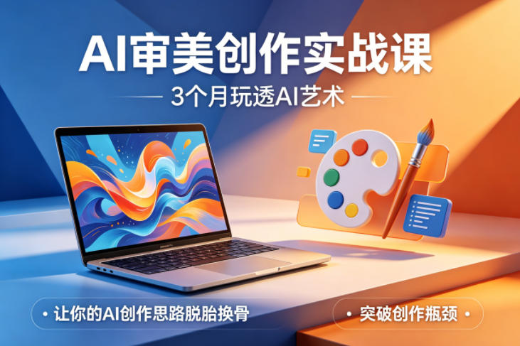 AI审美创作实战课,3个月玩透AI艺术,让你的AI创作思路脱胎换骨,突破创作瓶颈(更新0617)云学当下-创业资源网-知予轻创网-资源整合-互联网创业课程云学当下