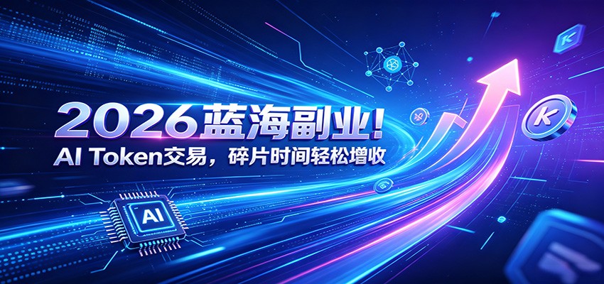 2026蓝海副业！AI Token交易，碎片时间轻松增收云学当下-创业资源网-知予轻创网-资源整合-互联网创业课程云学当下