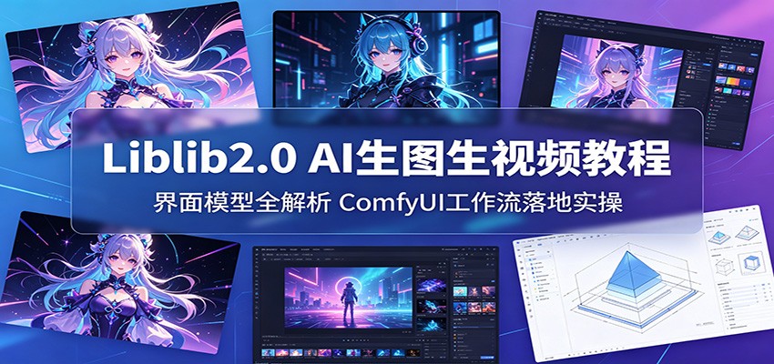 Liblib2.0 AI生图生视频教程:界面模型全解析,ComfyUI工作流落地实操云学当下-创业资源网-知予轻创网-资源整合-互联网创业课程云学当下