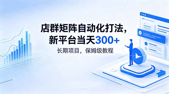 店群矩阵自动化打法，新平台当天300+，长期项目，保姆级教程云学当下-创业资源网-知予轻创网-资源整合-互联网创业课程云学当下