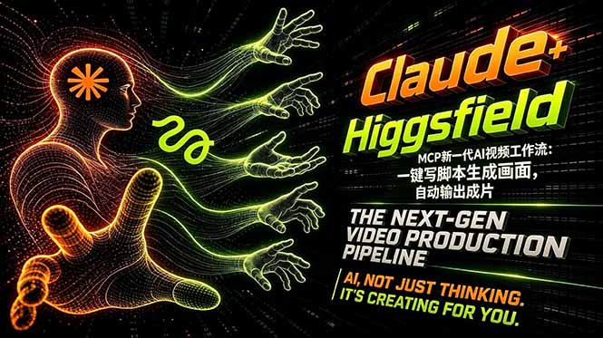 Claude+Higgsfield MCP新一代AI视频工作流：一键写脚本生成画面，自动输出成片云学当下-创业资源网-知予轻创网-资源整合-互联网创业课程云学当下