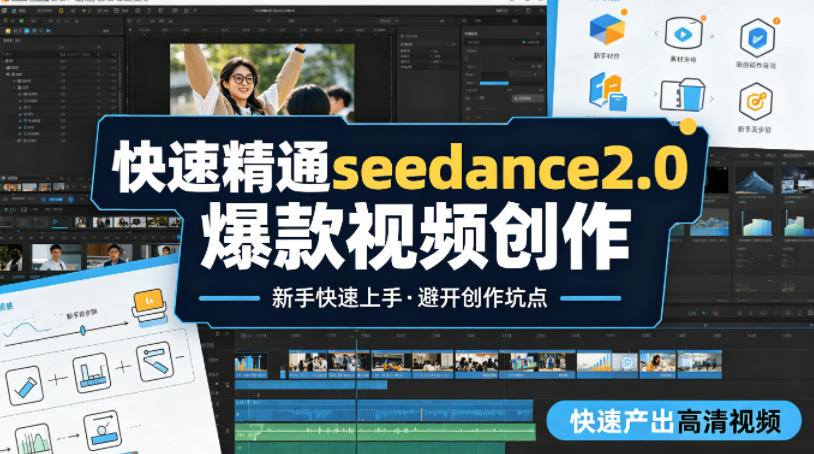 快速精通seedance2.0爆款视频创作，快速产出高清视频，避开大量创作坑点，新手也能快速上手云学当下-创业资源网-知予轻创网-资源整合-互联网创业课程云学当下