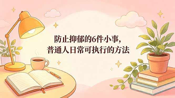 付费文章：防止抑郁的6件小事，普通人日常可执行的方法云学当下-创业资源网-知予轻创网-资源整合-互联网创业课程云学当下