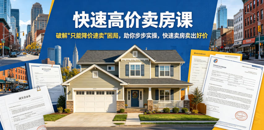 快速高价卖房课,破解“只能降价速卖”困局,助你步步实操,快速卖房卖出好价(更新2026)云学当下-创业资源网-知予轻创网-资源整合-互联网创业课程云学当下