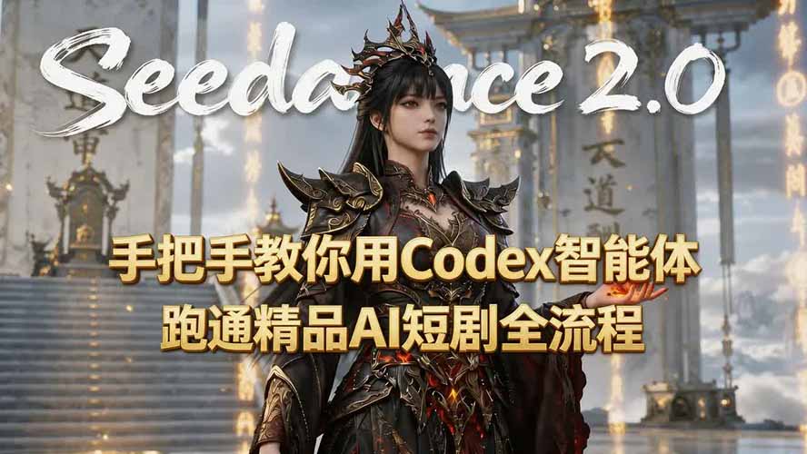 手把手教你用Seedance2.0+Codex智能体跑通精品AI短剧全流程(附3种skill技能云学当下-创业资源网-知予轻创网-资源整合-互联网创业课程云学当下