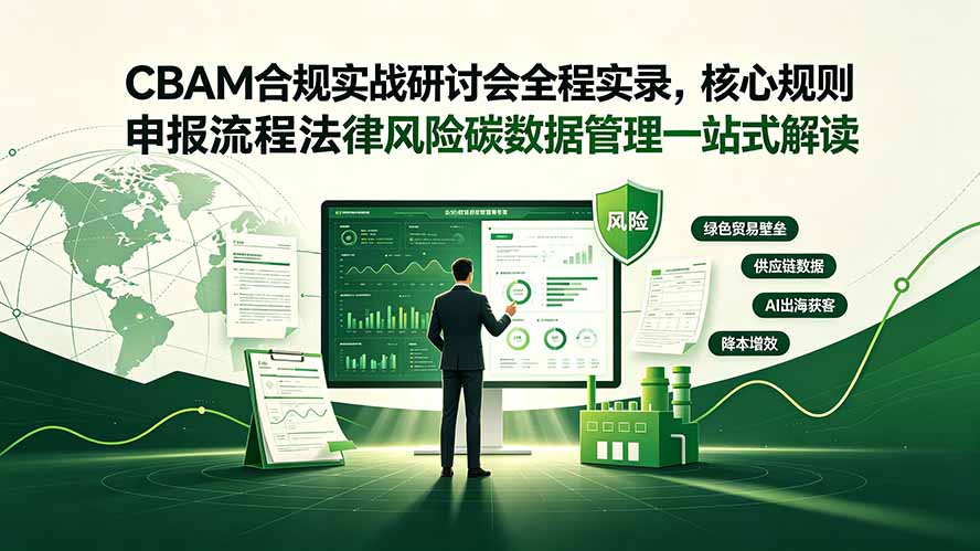 CBAM合规实战研讨会全程实录,核心规则申报流程法律风险碳数据管理一站式解读云学当下-创业资源网-知予轻创网-资源整合-互联网创业课程云学当下
