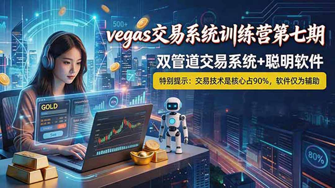 【海外美金AI搬砖】Vegas交易技术+聪明软件， 黄金期货日赚50-1000U， 长期稳定，小白轻松上手云学当下-创业资源网-知予轻创网-资源整合-互联网创业课程云学当下