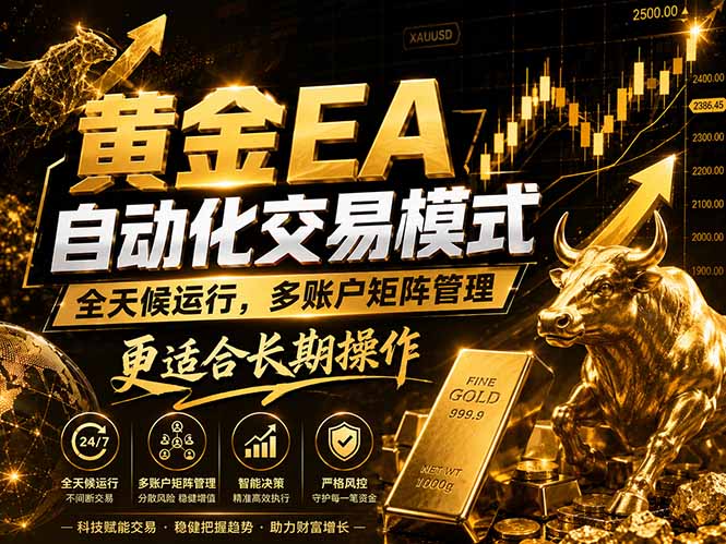 黄金EA量化:多窗口矩阵稳定运行,系统自动执行,收益空间持续放大云学当下-创业资源网-知予轻创网-资源整合-互联网创业课程云学当下