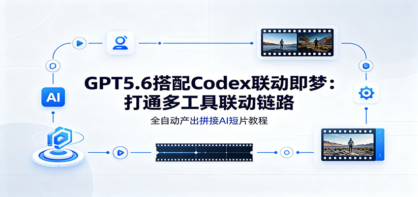 GPT5.6搭配Codex联动即梦:打通多工具联动链路,全自动产出拼接AI短片教程云学当下-创业资源网-知予轻创网-资源整合-互联网创业课程云学当下
