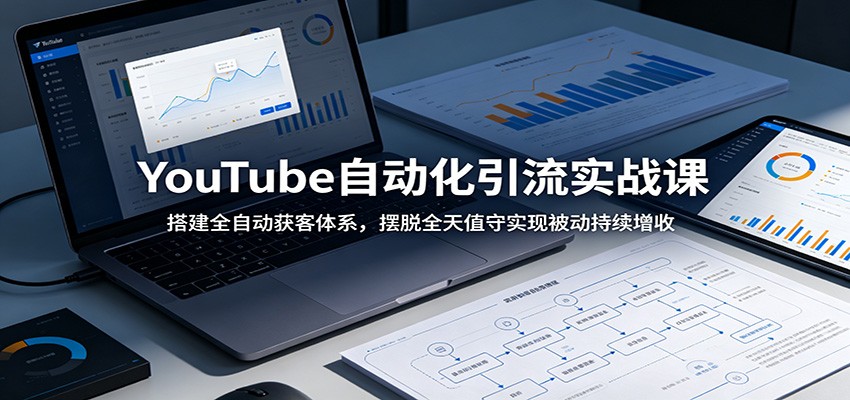 YouTube自动化引流实战课：搭建全自动获客体系，摆脱全天值守实现被动持续增收云学当下-创业资源网-知予轻创网-资源整合-互联网创业课程云学当下