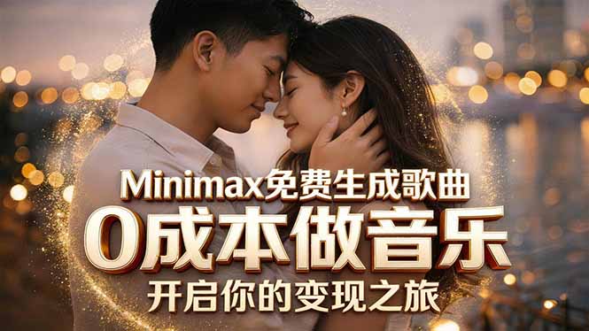 Minimax免费生成歌曲实测！0成本做音乐，说唱流行Lofi一键生成云学当下-创业资源网-知予轻创网-资源整合-互联网创业课程云学当下