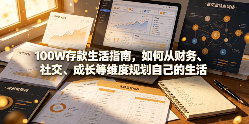 付费文章：100W存款生活指南，如何从财务、社交、成长等维度规划自己的生活云学当下-创业资源网-知予轻创网-资源整合-互联网创业课程云学当下