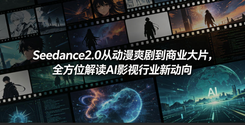 Seedance2.0从动漫爽剧到商业大片，全方位解读AI影视行业新动向云学当下-创业资源网-知予轻创网-资源整合-互联网创业课程云学当下