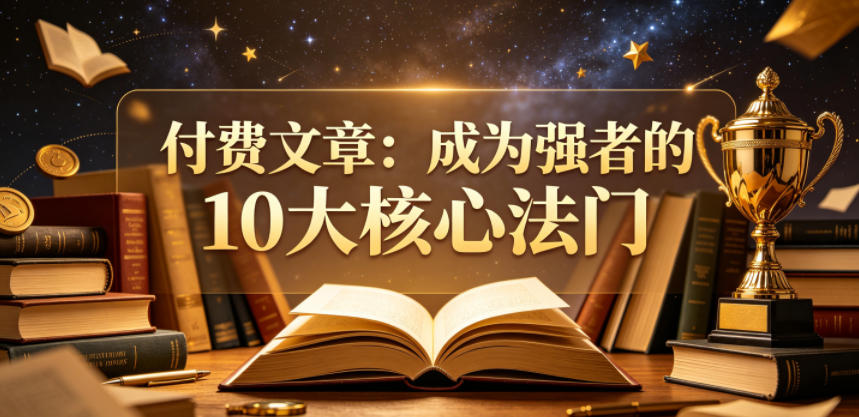 付费文章:成为强者的10大核心法门云学当下-创业资源网-知予轻创网-资源整合-互联网创业课程云学当下