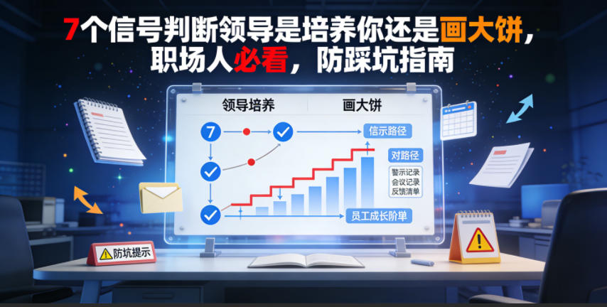 付费文章：7个信号判断领导是培养你还是画大饼，职场人必看，防踩坑指南云学当下-创业资源网-知予轻创网-资源整合-互联网创业课程云学当下