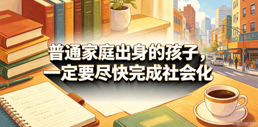 付费文章:普通家庭出身的孩子,一定要尽快完成社会化云学当下-创业资源网-知予轻创网-资源整合-互联网创业课程云学当下