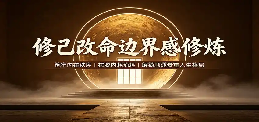修己改命边界感修炼：筑牢内在秩序，摆脱内耗消耗，解锁顺遂贵重人生格局云学当下-创业资源网-知予轻创网-资源整合-互联网创业课程云学当下
