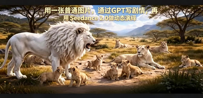 用一张普通图片，通过GPT写剧情，再用Seedance 2.0做动态演绎，居然能生成迪士尼风格搞笑动画云学当下-创业资源网-知予轻创网-资源整合-互联网创业课程云学当下