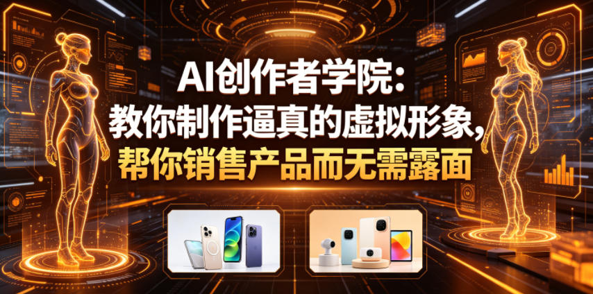AI创作者学院：教你制作逼真的虚拟形象，帮你销售产品而无需露面【原创双语字幕】云学当下-创业资源网-知予轻创网-资源整合-互联网创业课程云学当下