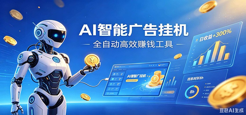 AI智能广告挂机，小白轻松上手，在家自动赚收益云学当下-创业资源网-知予轻创网-资源整合-互联网创业课程云学当下