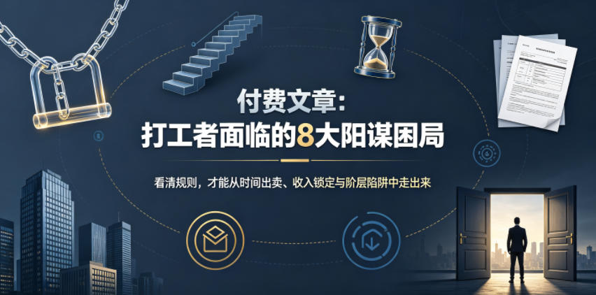 付费文章：打工者面临的8大阳谋困局云学当下-创业资源网-知予轻创网-资源整合-互联网创业课程云学当下