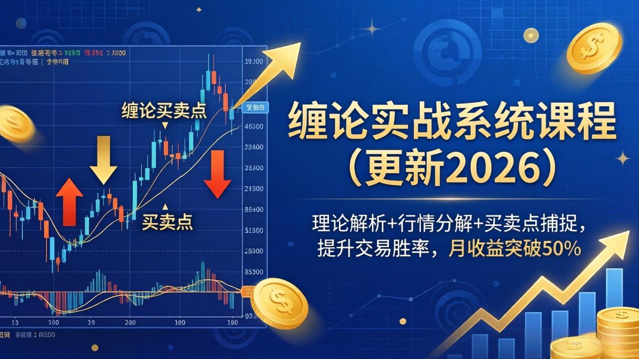 缠论实战系统课程(更新26年5月云学当下-创业资源网-知予轻创网-资源整合-互联网创业课程云学当下