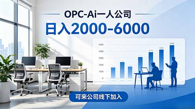 2026创业新风口—OPC一人公司模式震撼首发!日收益2000-6000+,项目绿色长久,安全稳健,合…云学当下-创业资源网-知予轻创网-资源整合-互联网创业课程云学当下