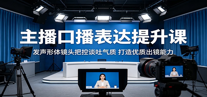 主播口播表达提升课：发声形体镜头把控谈吐气质，打造优质出镜能力云学当下-创业资源网-知予轻创网-资源整合-互联网创业课程云学当下