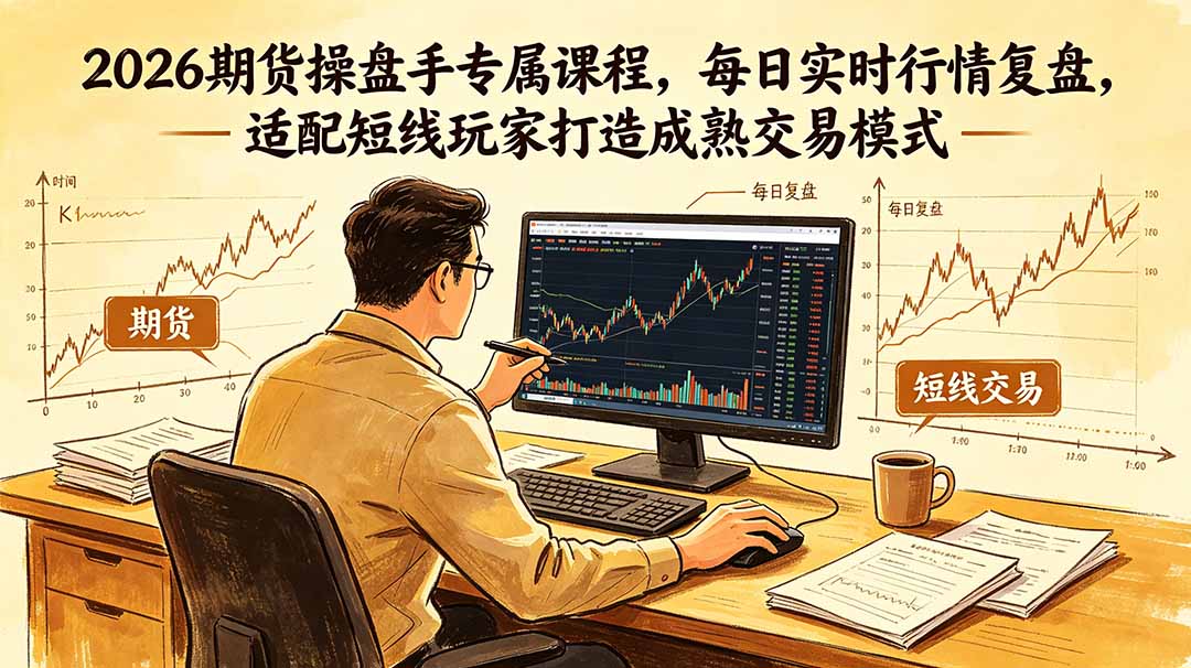 2026期货操盘手专属课程-更新6月,每日实时行情复盘,适配短线玩家打造成熟交易模式云学当下-创业资源网-知予轻创网-资源整合-互联网创业课程云学当下