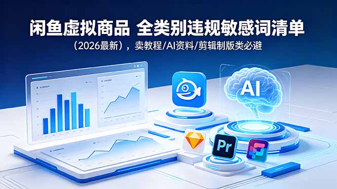 闲鱼虚拟商品 全类别违规敏感词清单(2026最新云学当下-创业资源网-知予轻创网-资源整合-互联网创业课程云学当下