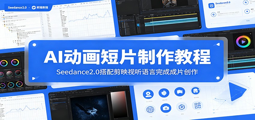 AI动画短片制作教程：Seedance2.0搭配剪映视听语言完成成片创作云学当下-创业资源网-知予轻创网-资源整合-互联网创业课程云学当下