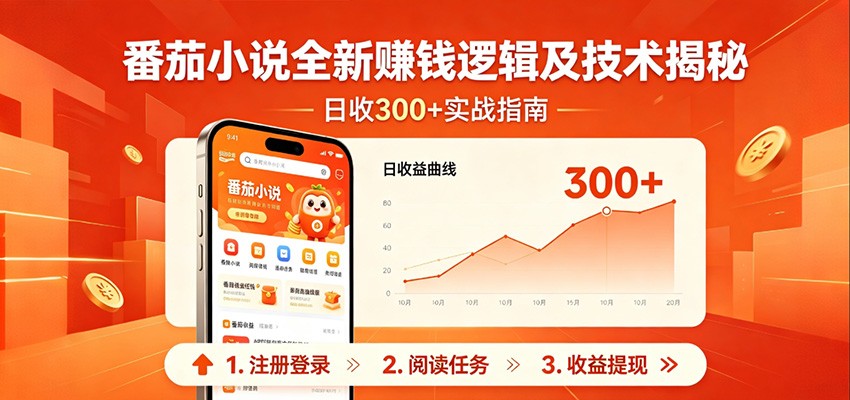 番茄小说全新赚钱逻辑及技术日收300+，小白新书皆可做！无脑赚就行了！云学当下-创业资源网-知予轻创网-资源整合-互联网创业课程云学当下