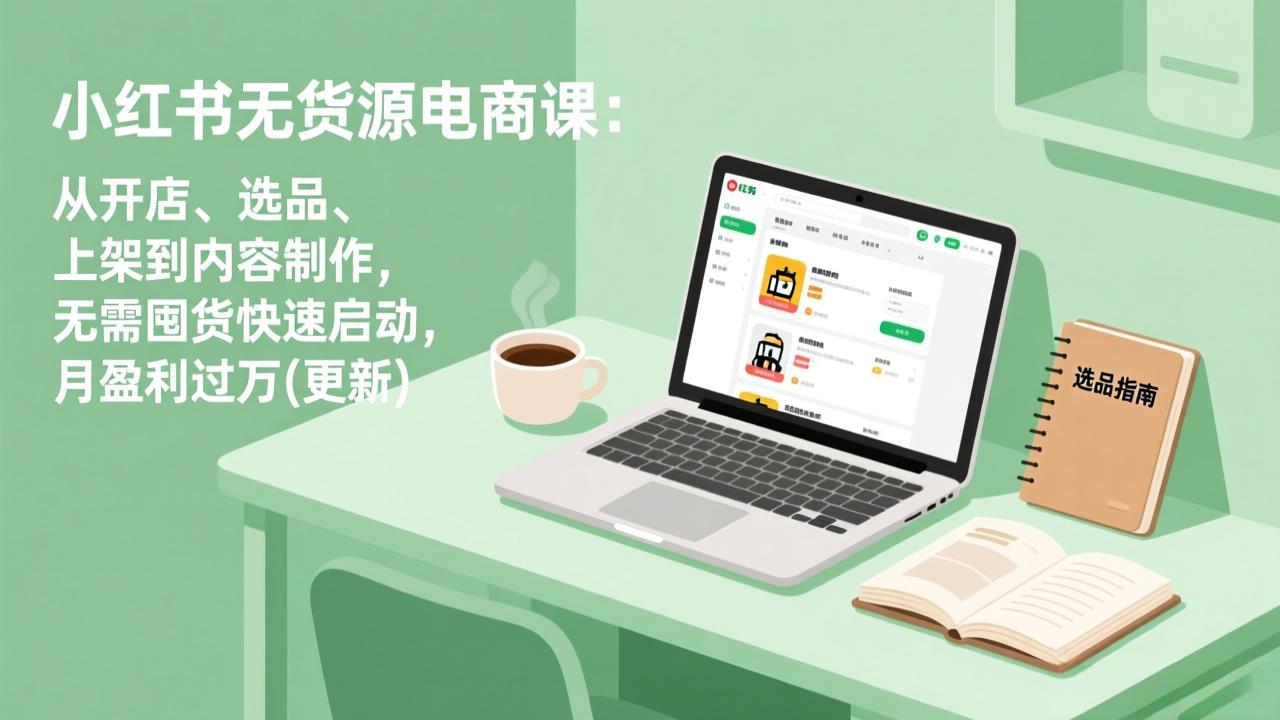 小红书无货源电商课(6月22更新云学当下-创业资源网-知予轻创网-资源整合-互联网创业课程云学当下